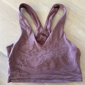 Alo Airbrush Real Bra Tank Mauve